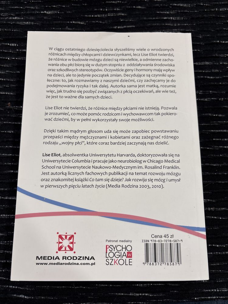 Książka „Różowy mózg, niebieski mózg” Lise Eliot