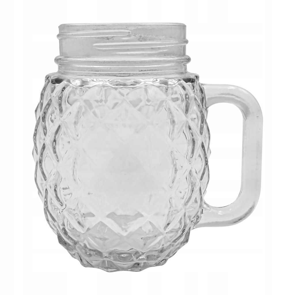 słoik kubek na soki drinki koktajle 3d wzór kwiatowy 500ml.