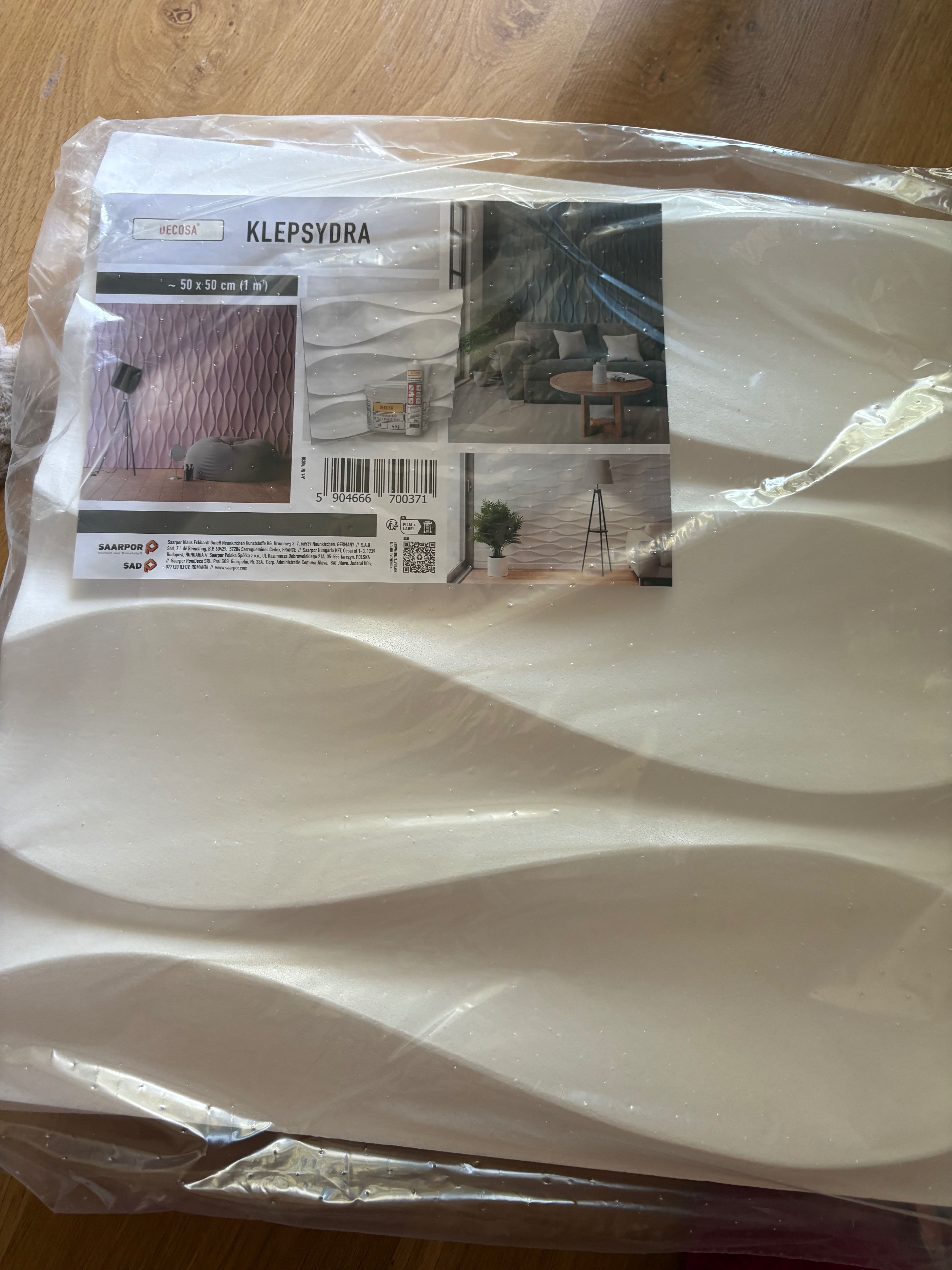 Styropianowe Panele Ścienne 3D Klepsydra ozdobne 28 sztuk
