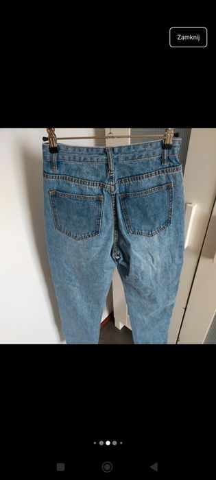 Spodnie wysoki stan szerokie nogawki