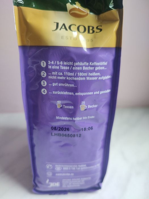 Jacobs Milka Cappuccino 12 sztuk x  500g Niemcy