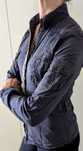 Camisa azul bordada