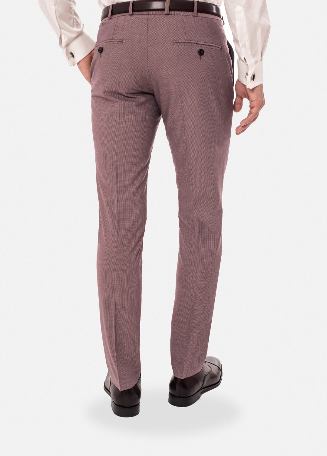 Garnitur  ROTIE RÓŻOWA slim fit jednorzedowa pw
