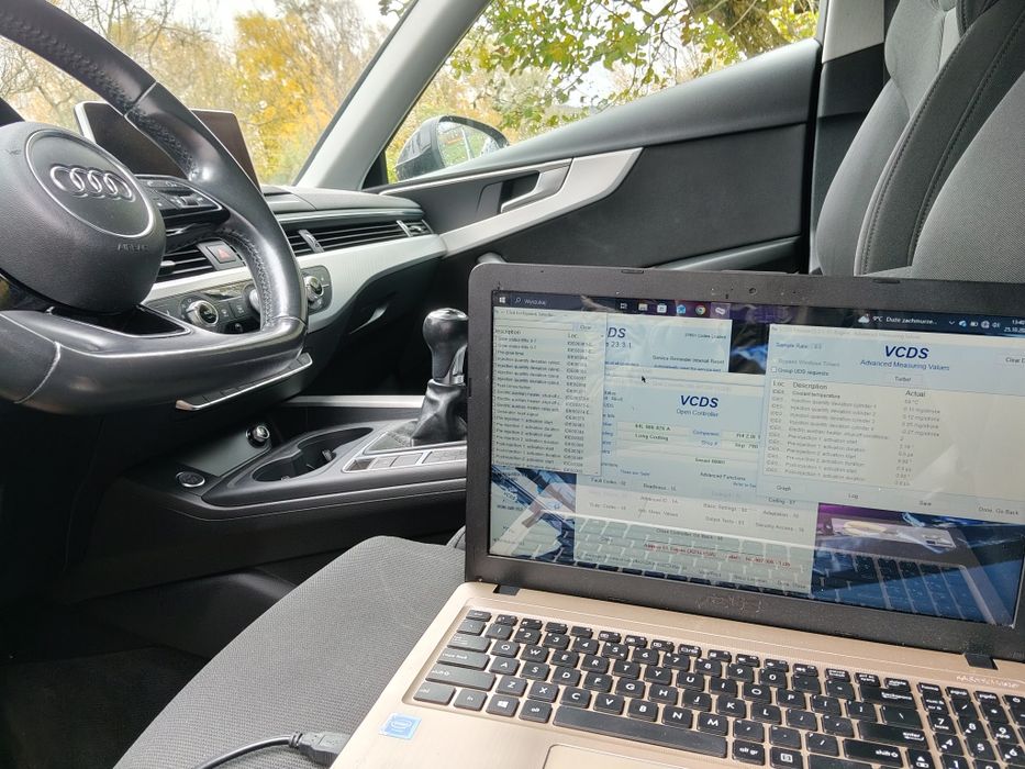 Diagnostyka komputerowa komputer kasowanie kodowanie VAG VW skoda audi