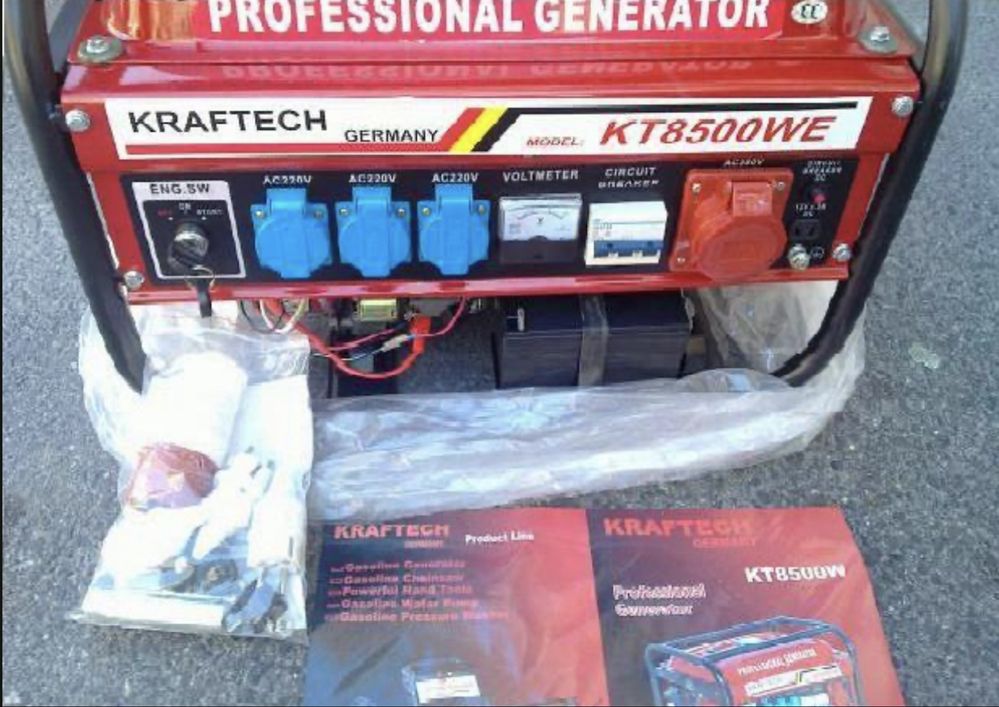 Gerador gasolina portátil 8500