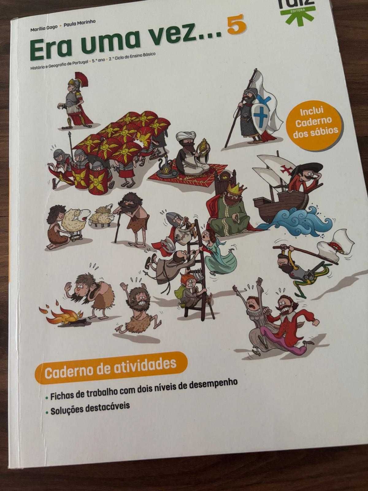 Cadernos atividades vários anos