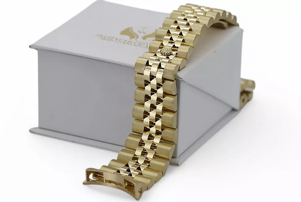 Złota bransoleta 14k do zegarka męskiego typu Rolex mbw022y Warszawa