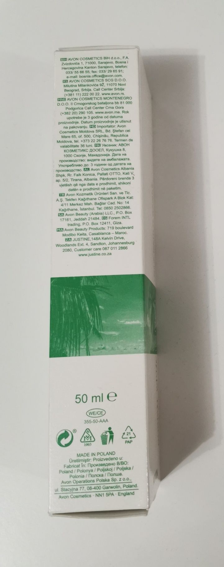 Perfumy 50 ml EDT Avon summer white Maldives
