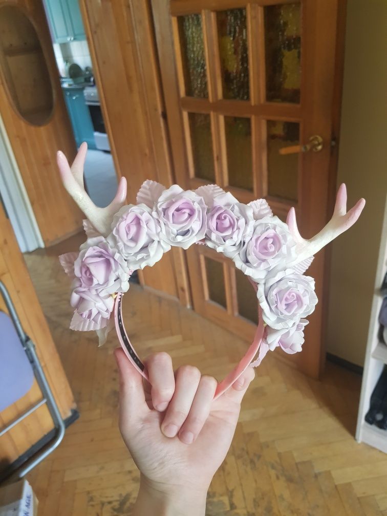 Opaska cosplay rogi wianek Misio Urwisek