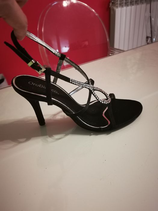 sapatos sandálias salto alto 37