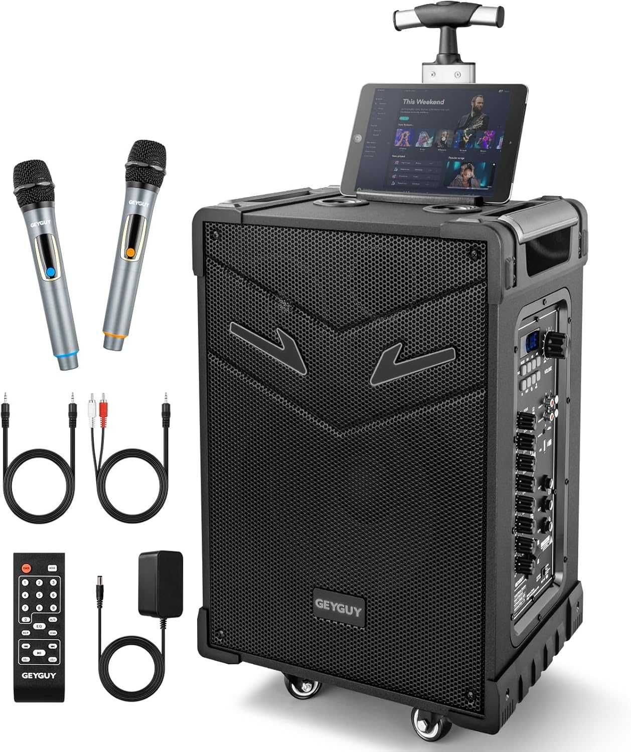 Głośnik Bluetooth KARAOKE GEYGUY GTSK10-3 2x Mikrofony