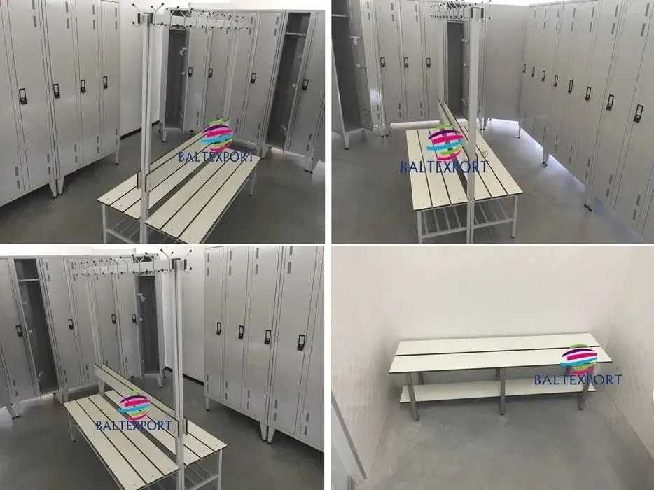 Banco Balneário Corrido Escola Ginásio Vestiário Madeir Pinho Fenólico