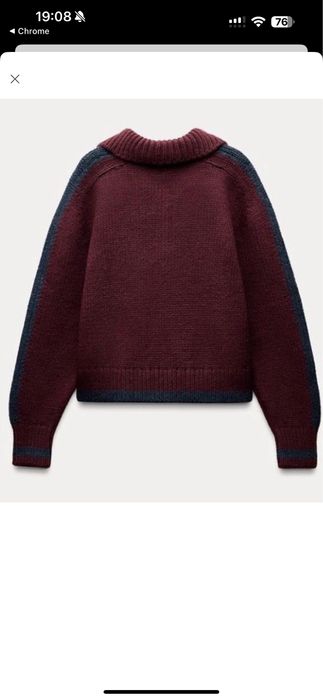 Светр Zara бордовий