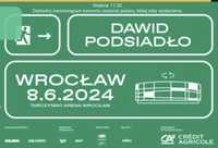 Bilety 2 szt  na koncert Dawid Podsiadło we Wrocławiu 8 czerwiec 2024