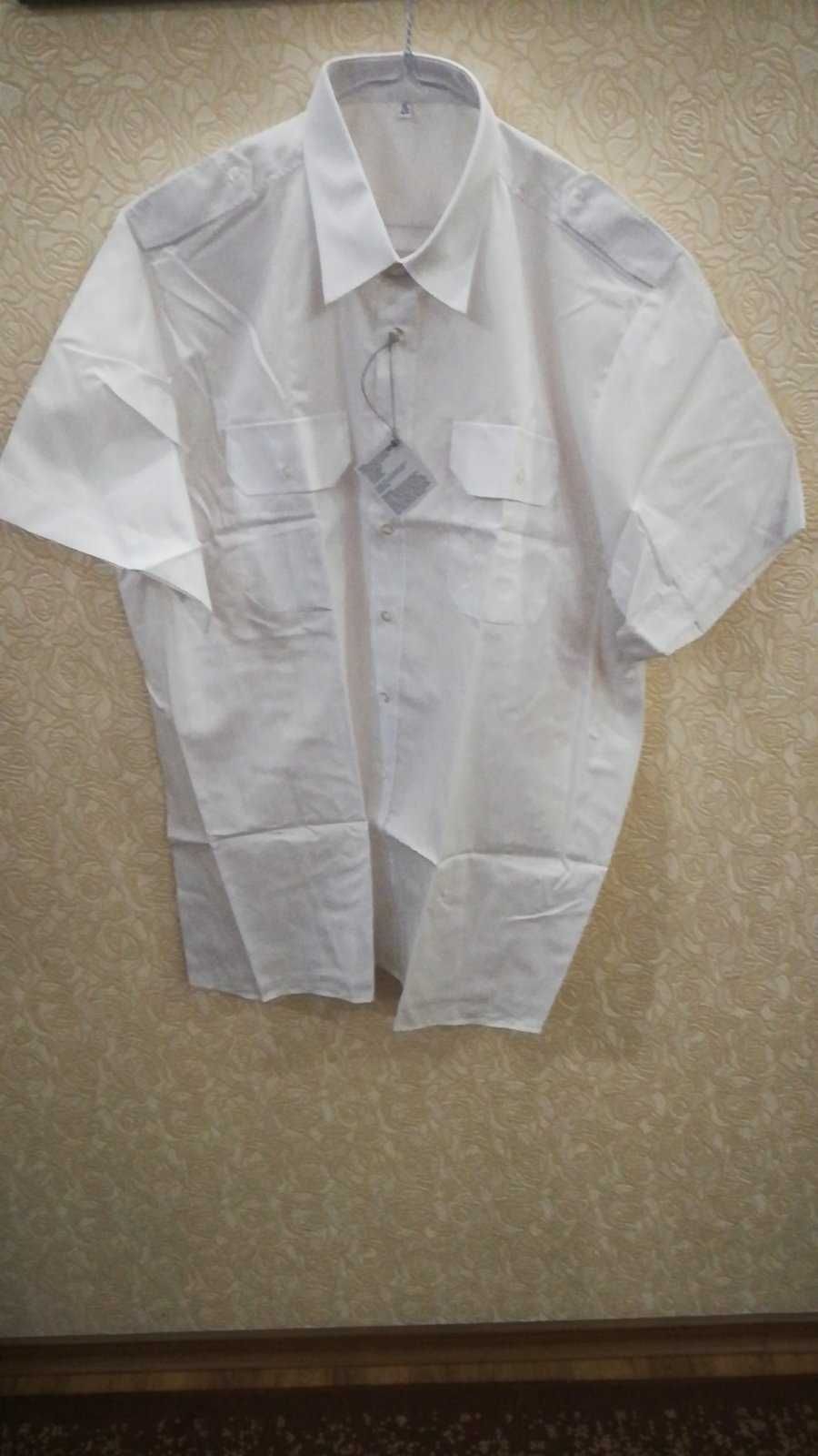 Белые форменные рубашки   р. 56-58