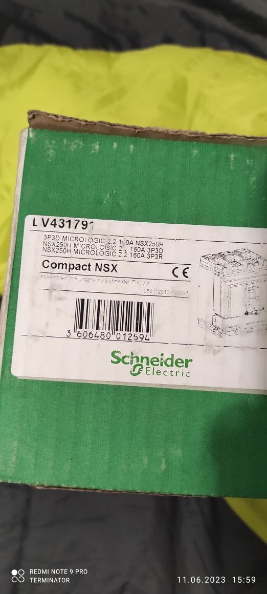 (LV431791) Автоматический выключатель Micrologic Schneider NSX250H