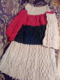 Платье ручная вязка