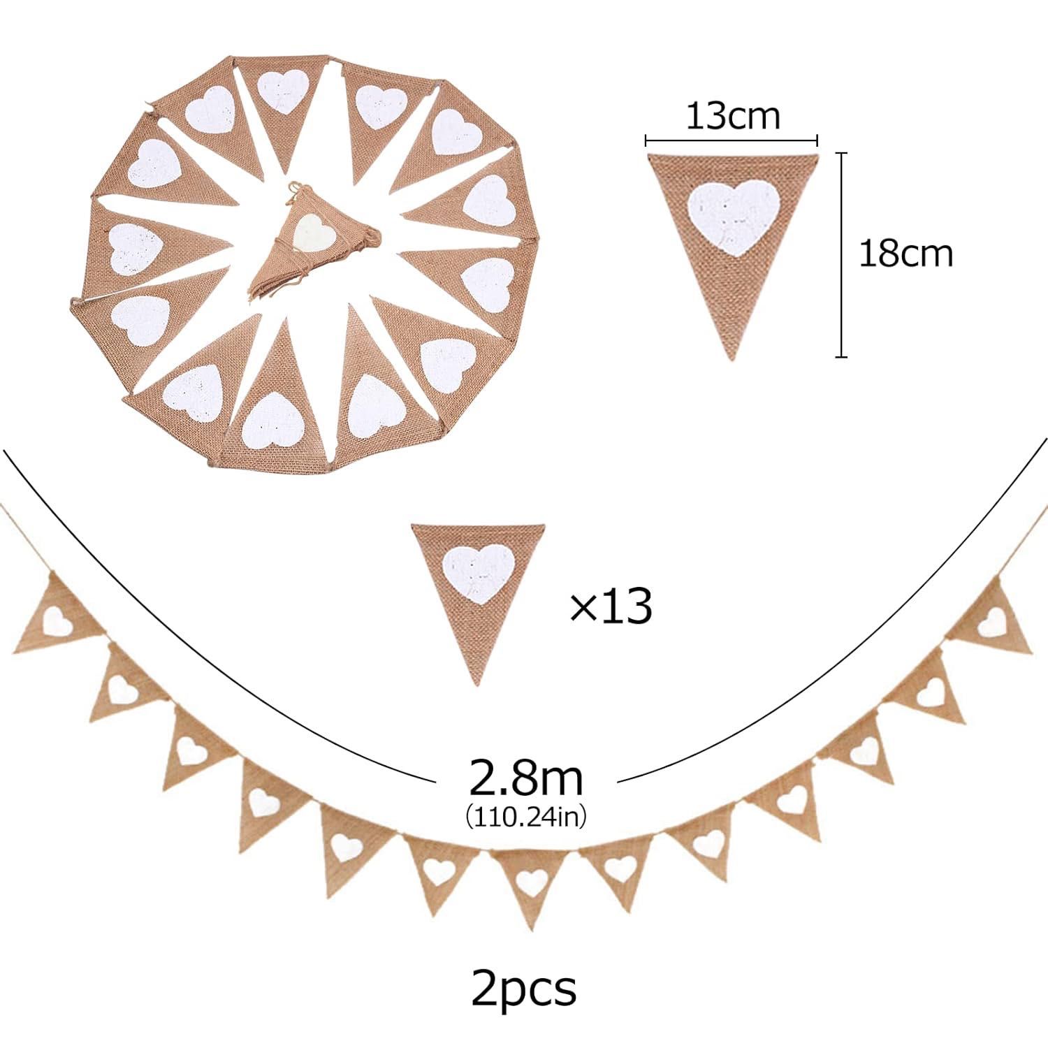 Girlanda z juty, boho, just married