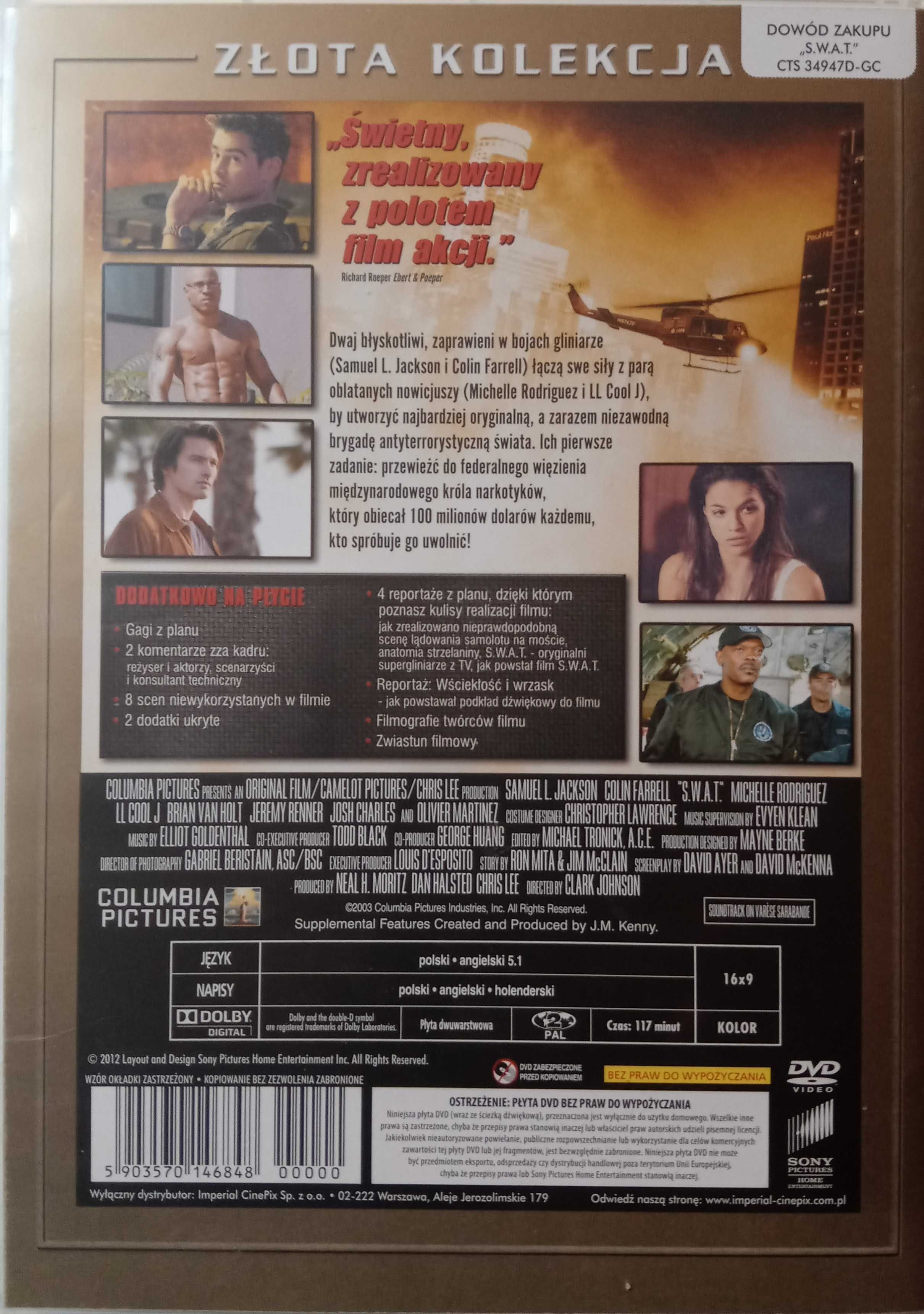 S.W.A.T. & MIAMI VICE - [ 2x DVD ] wys. C. Farrell , PL-lektor, napisy