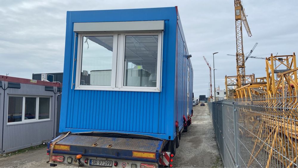 Rama kontener biurowy 12 x 3 36m2 ocieplony dom modułowy domek