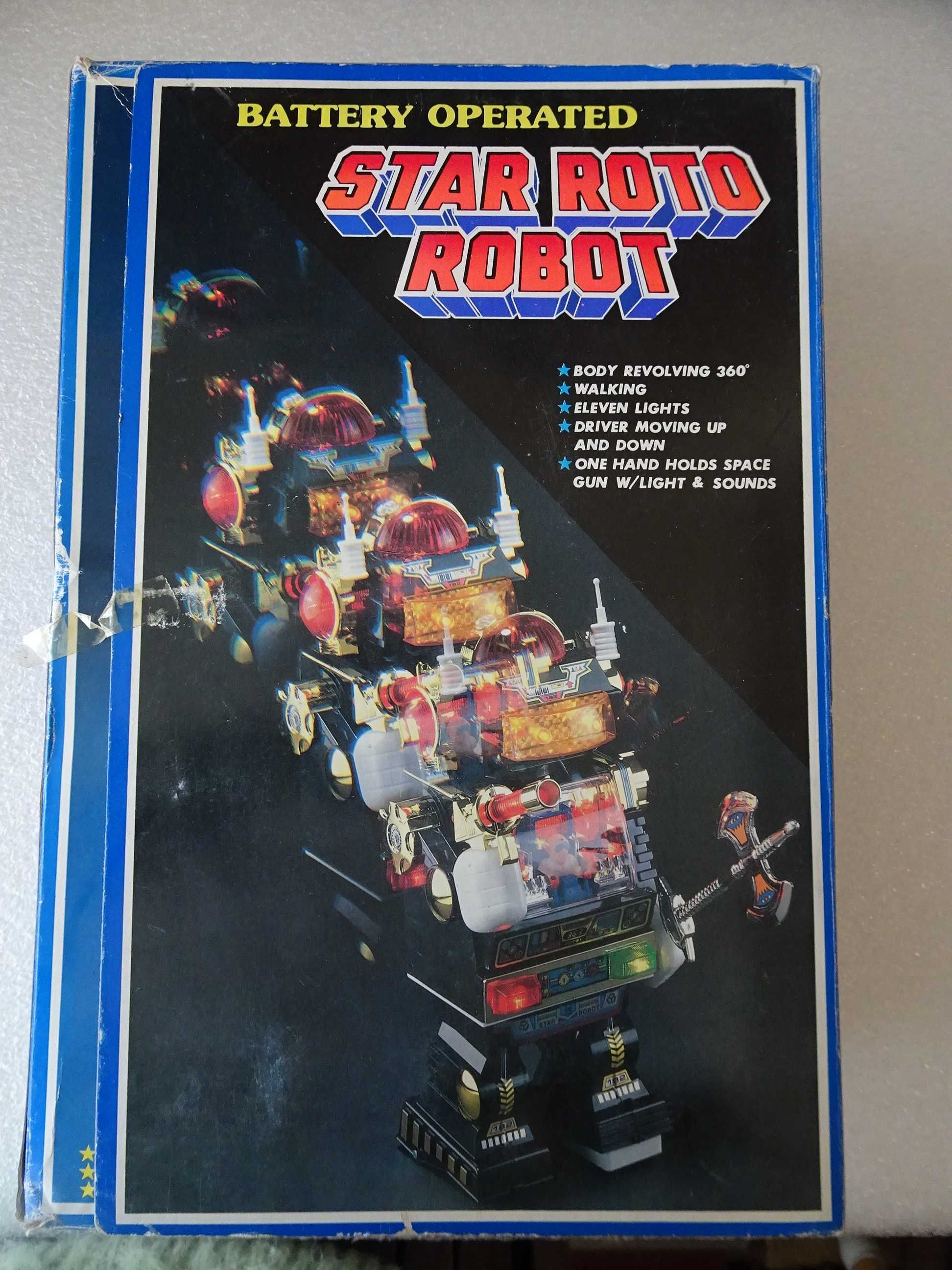 Raro Star Roto Robot - 1985 Made in Taiwan - Son Ai Toys