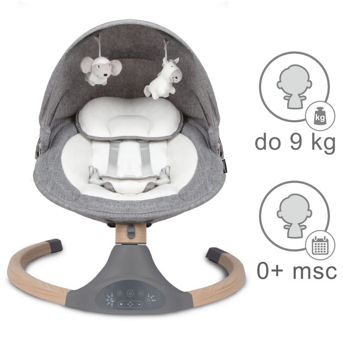 Крісло-гойдалка Kidwell Luxi Dark Melange Wooden