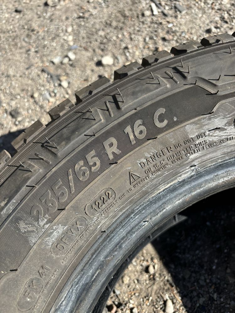 235/65 R16C wielosezonowe 2szt MICHELIN 9mm 2022 montaz wysylka