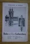 Instrukcja BINKS Gaźnik BSA Norton Royal Enfield Nsu Dkw Zundapp