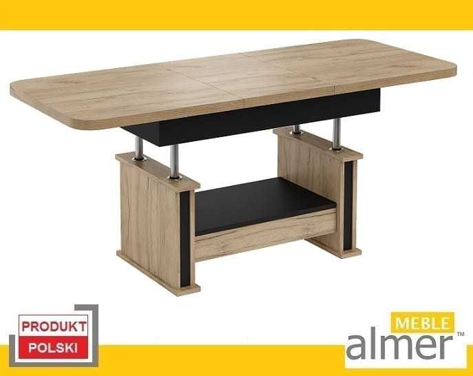 Ławostół L15 SZUFLADA 120/210x70 dąb craft złoty czarny biały w 24h