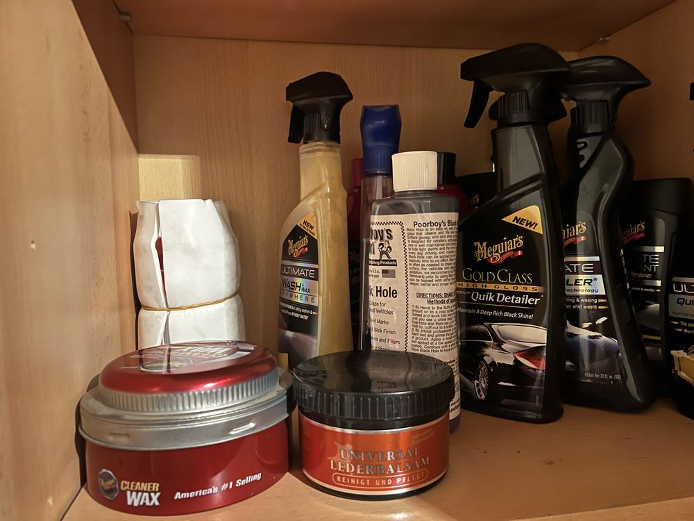 Mega zestaw Meguiars Poorboys do czyszczenia autodetailing