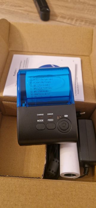 Drukarka termiczna mini, bluetooth, komplet