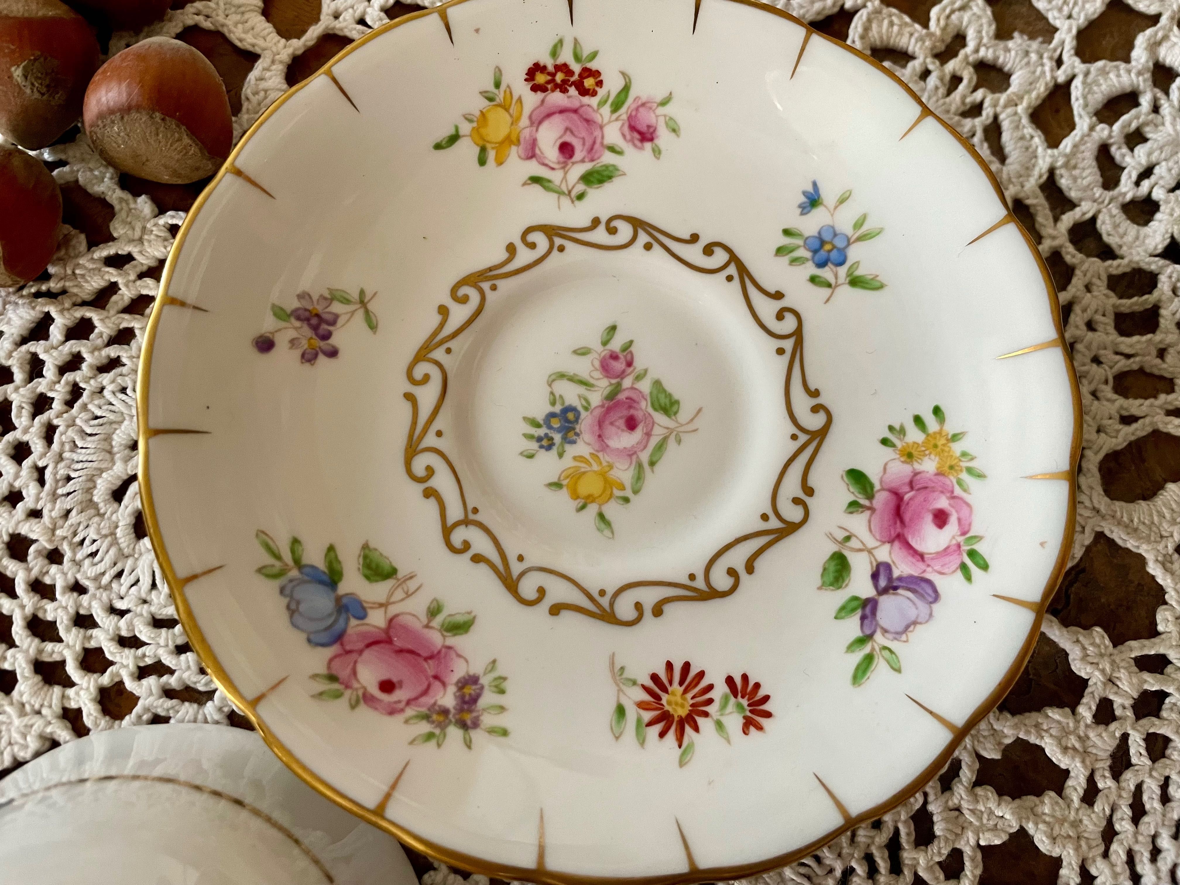 Filiżanka kolekcjonerska Royal Tuscan, ręcznie malowana 1947+
