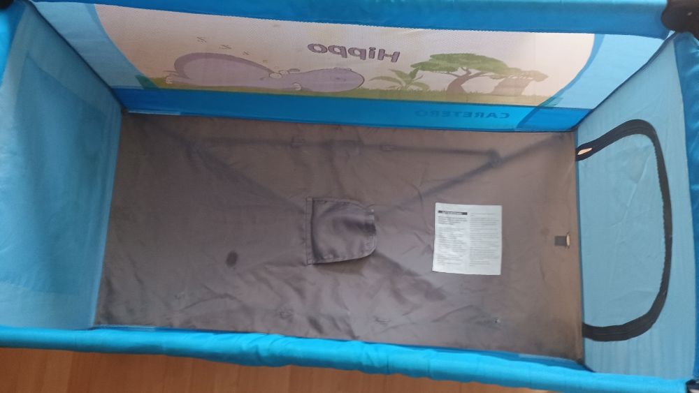 Łóżeczko turystyczne Caratero Medio niebieskie