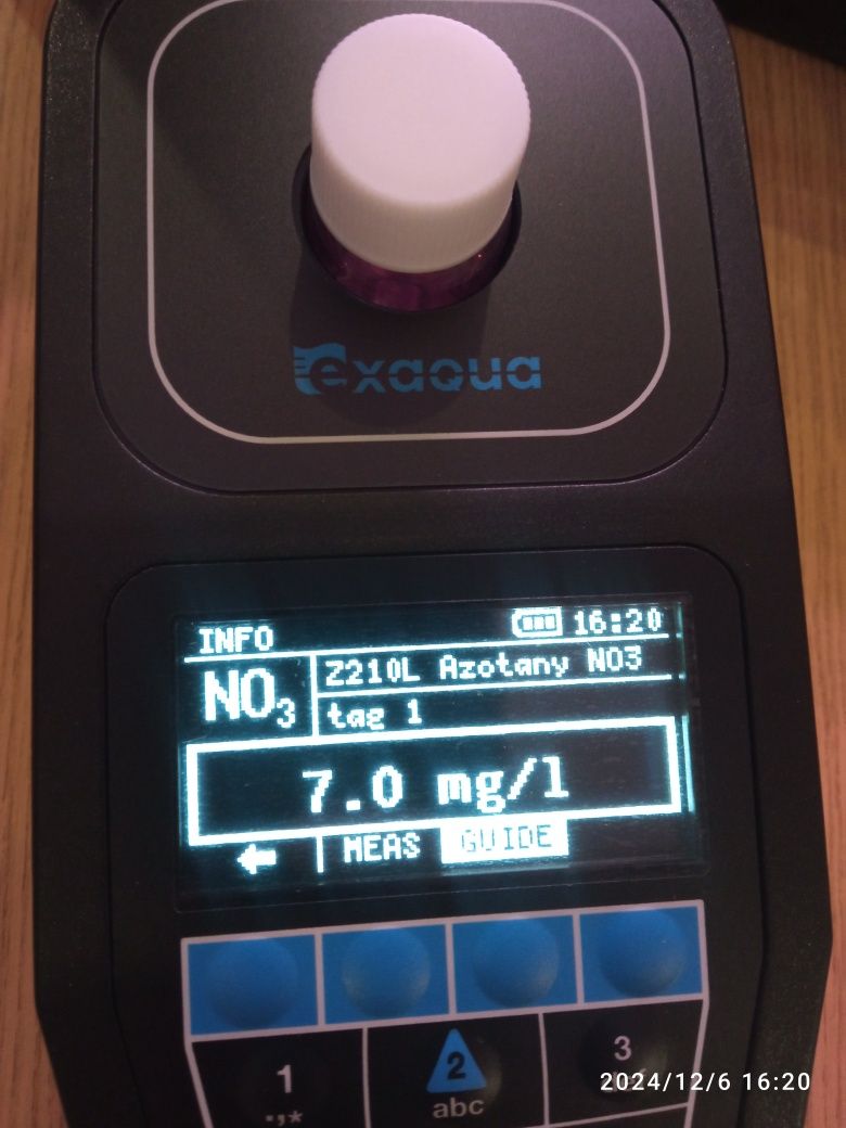 Badanie wody słodkiej fotometrem Exaqua Pro3