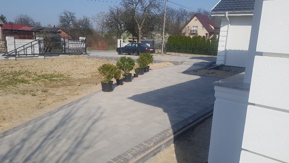 Układanie kostki brukowej, droga, podjazd, taras, ogrody, fundamenty