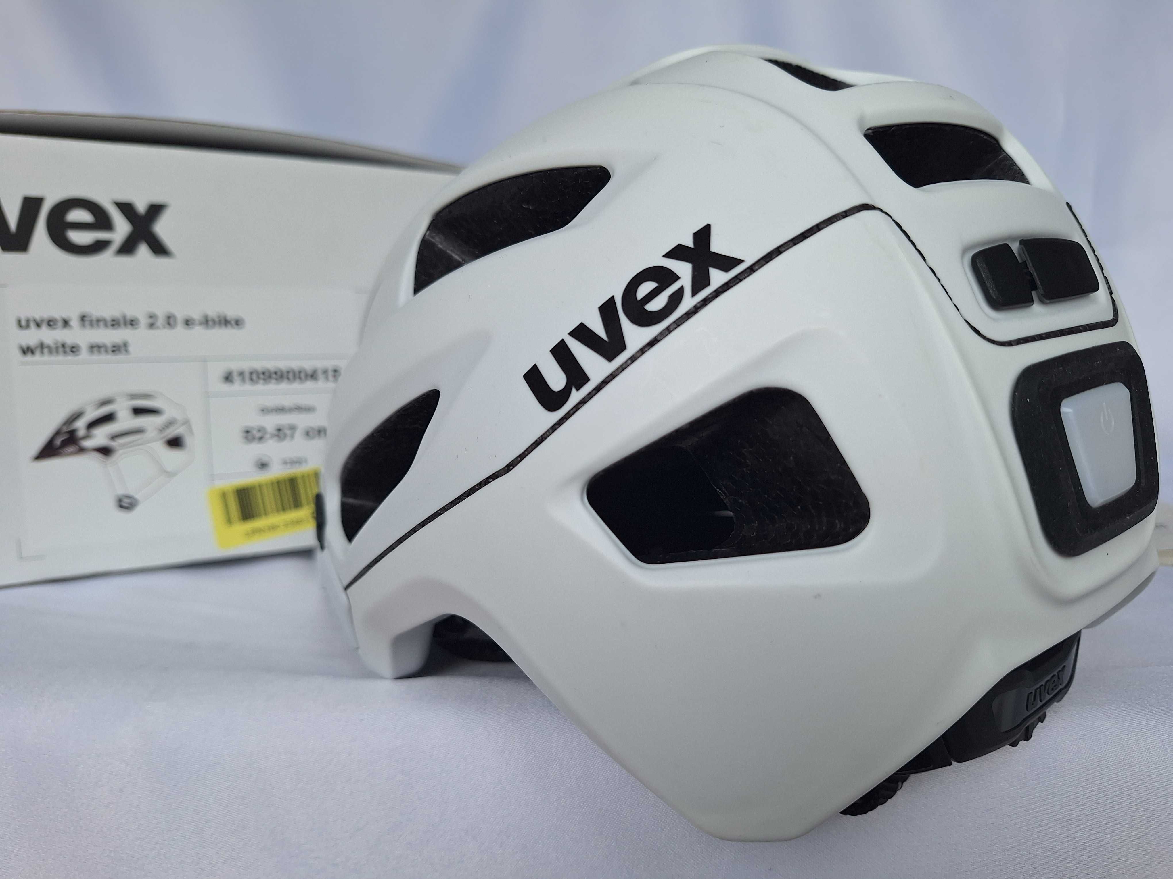Kask rowerowy Uvex Finale 2.0 E-Bike White Mat M 52-57cm LED