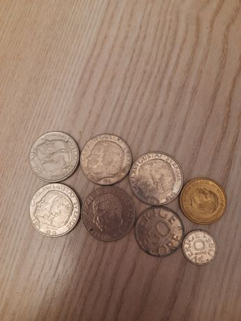 Zestaw monet kolekcjonerskich Szwecja 8 sztuk za 25 zł