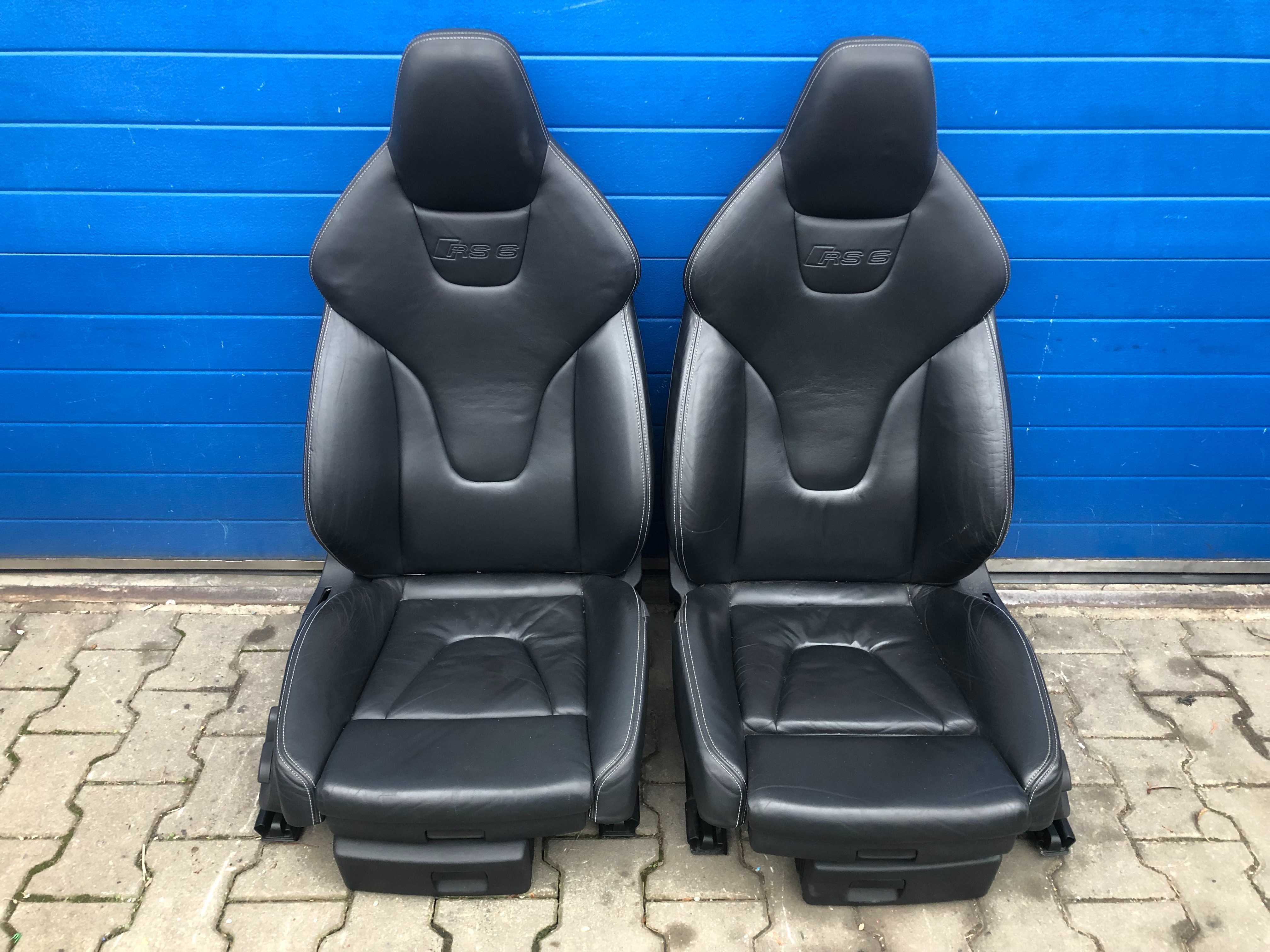 Fotele Wnetrze Skora RECARO AUDI A6 S6 RS6 C6 PAMIEC