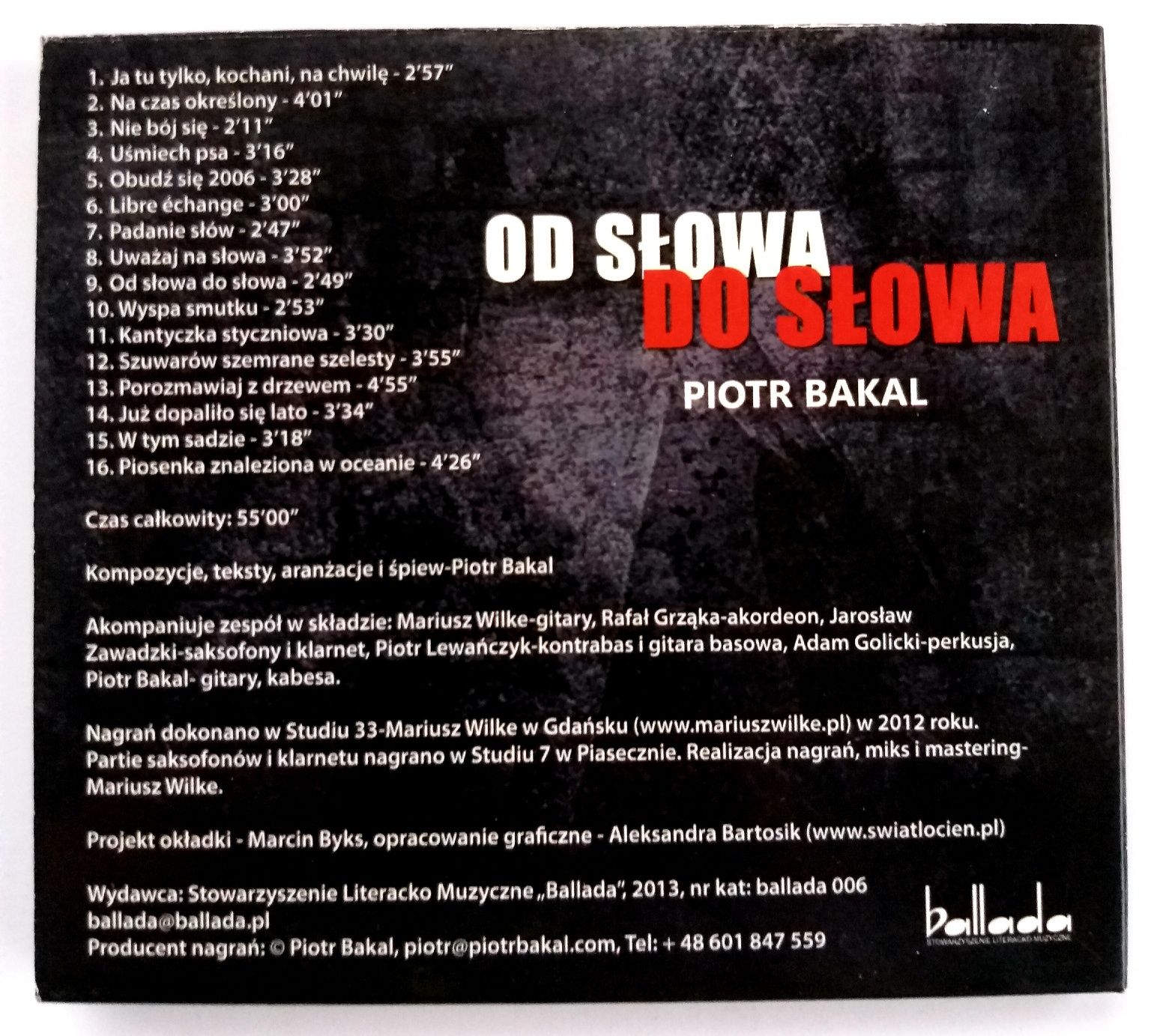 Piotr Bakal Od Słowa Do Słowa 2013r