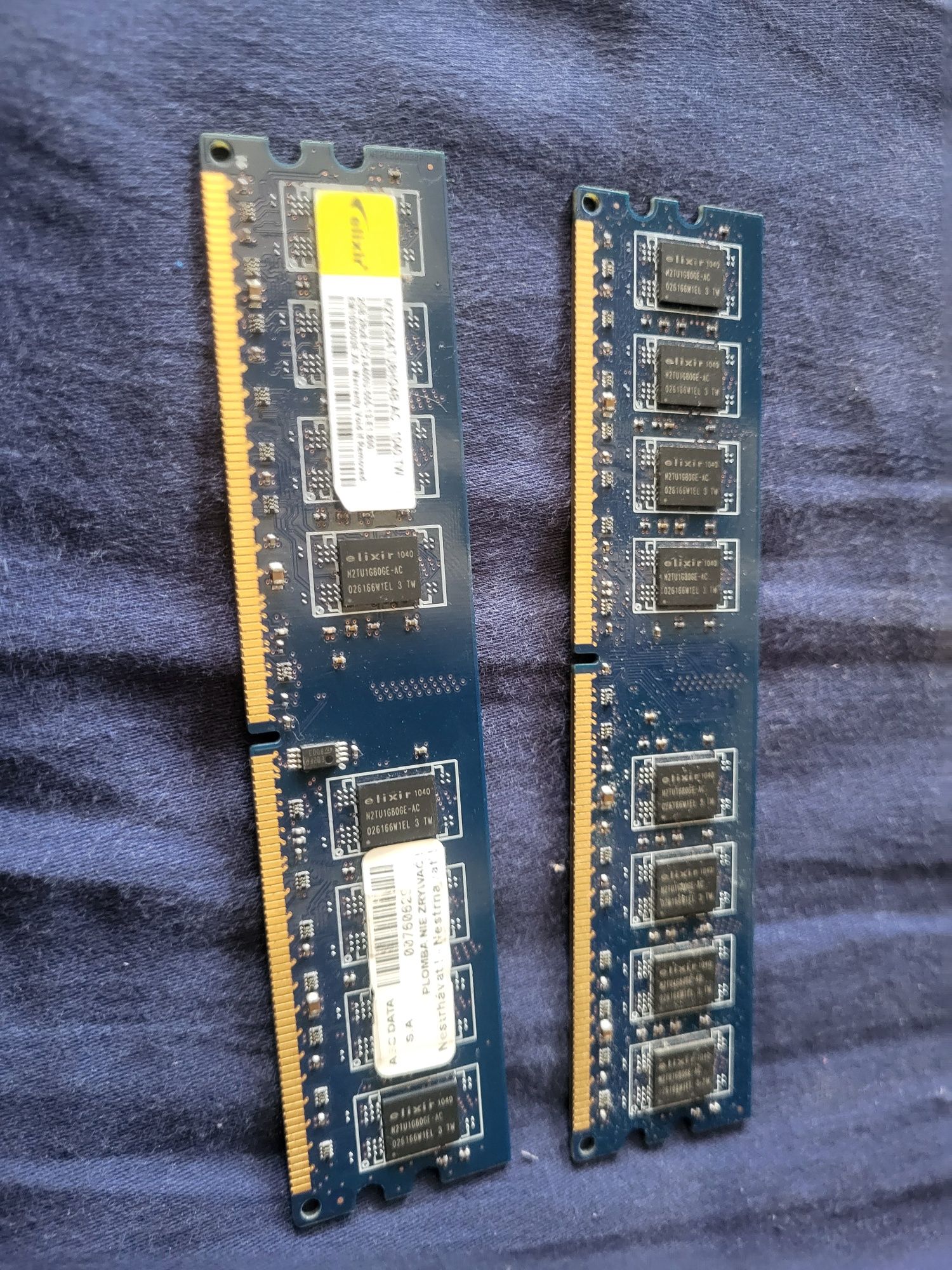 2 szt. Modułu pamięci HPE 8GB PC3-12800E moduł pamięci DDR3 1600 MHz