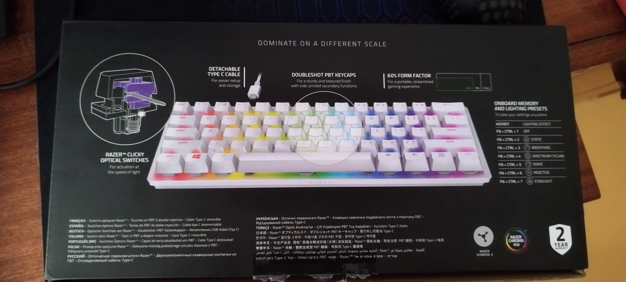 Razer Huntsman Mini Branco (ler descrição)