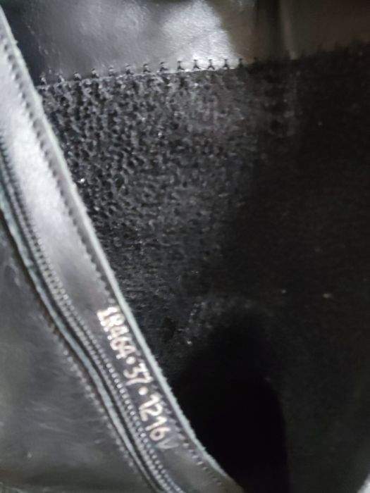 Сапоги кожаные подростковые