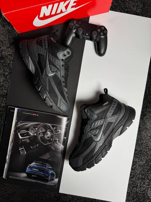 Чоловічі кросівки найк Nike Initiator High Fur Black Grey [41-46]