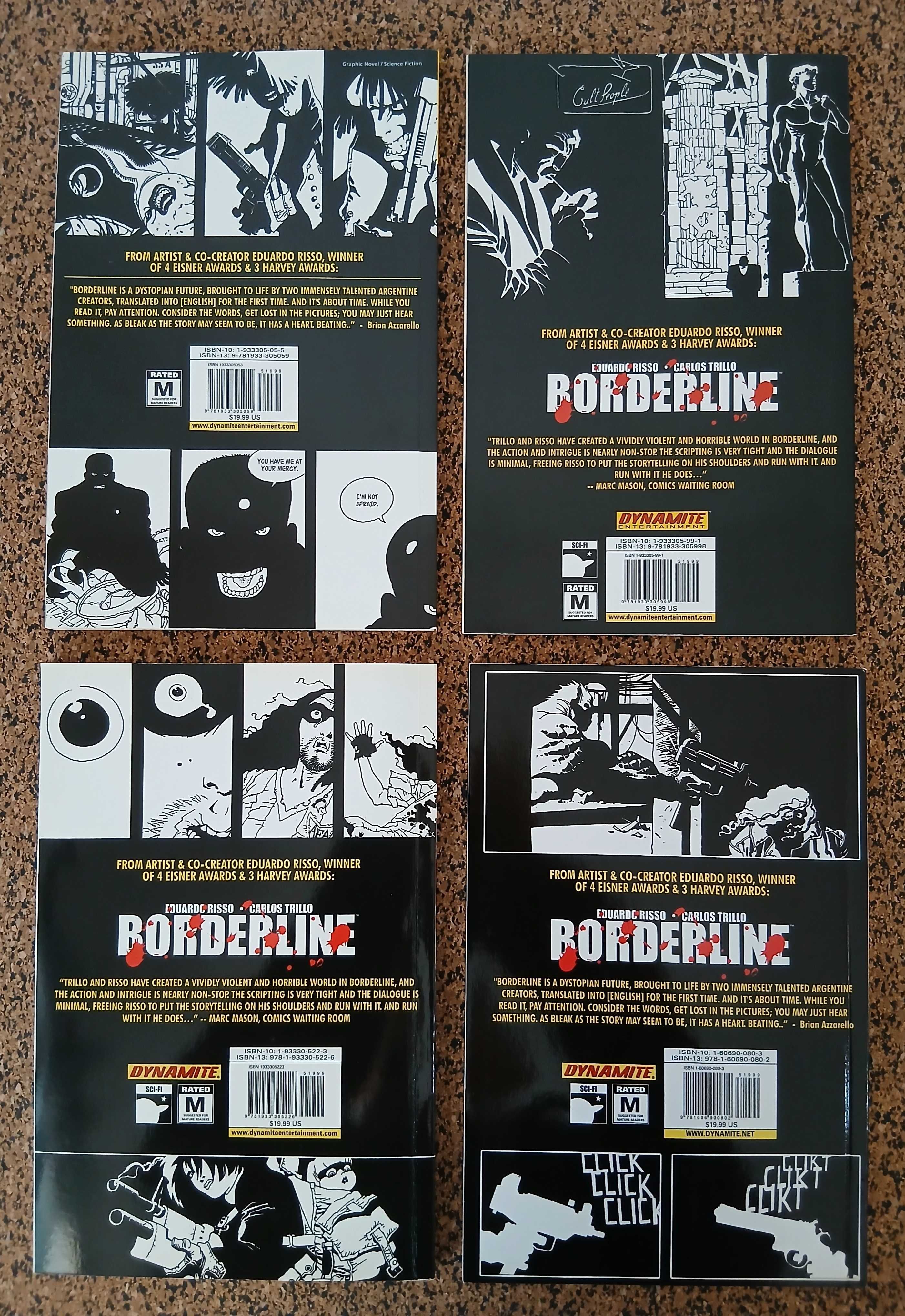 4 BDs - BORDERLINE de C. Trillo & E. Risso (coleção completa)