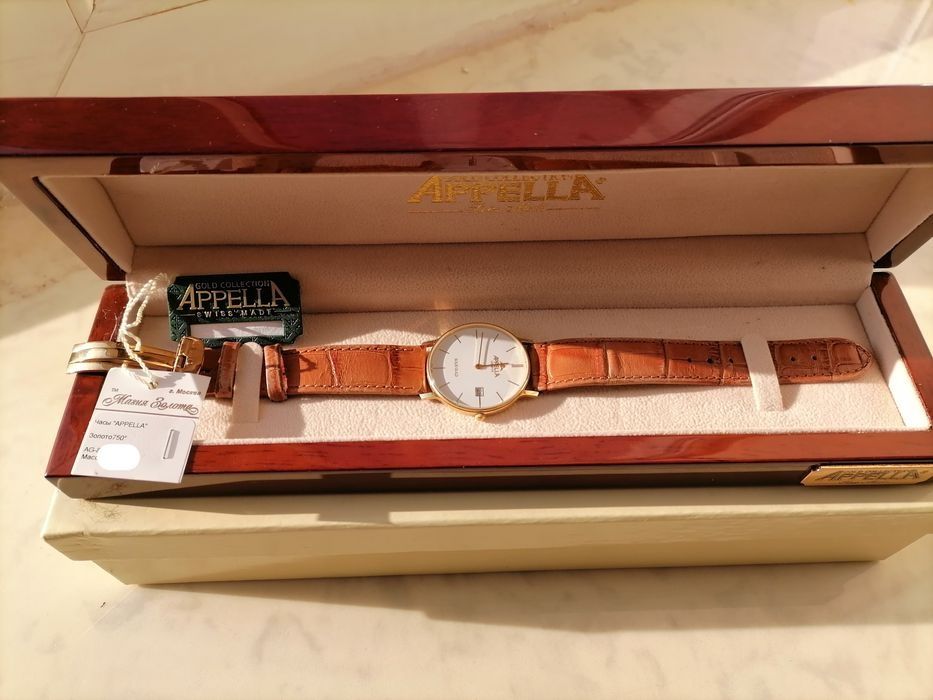 золотые часы APPELLA