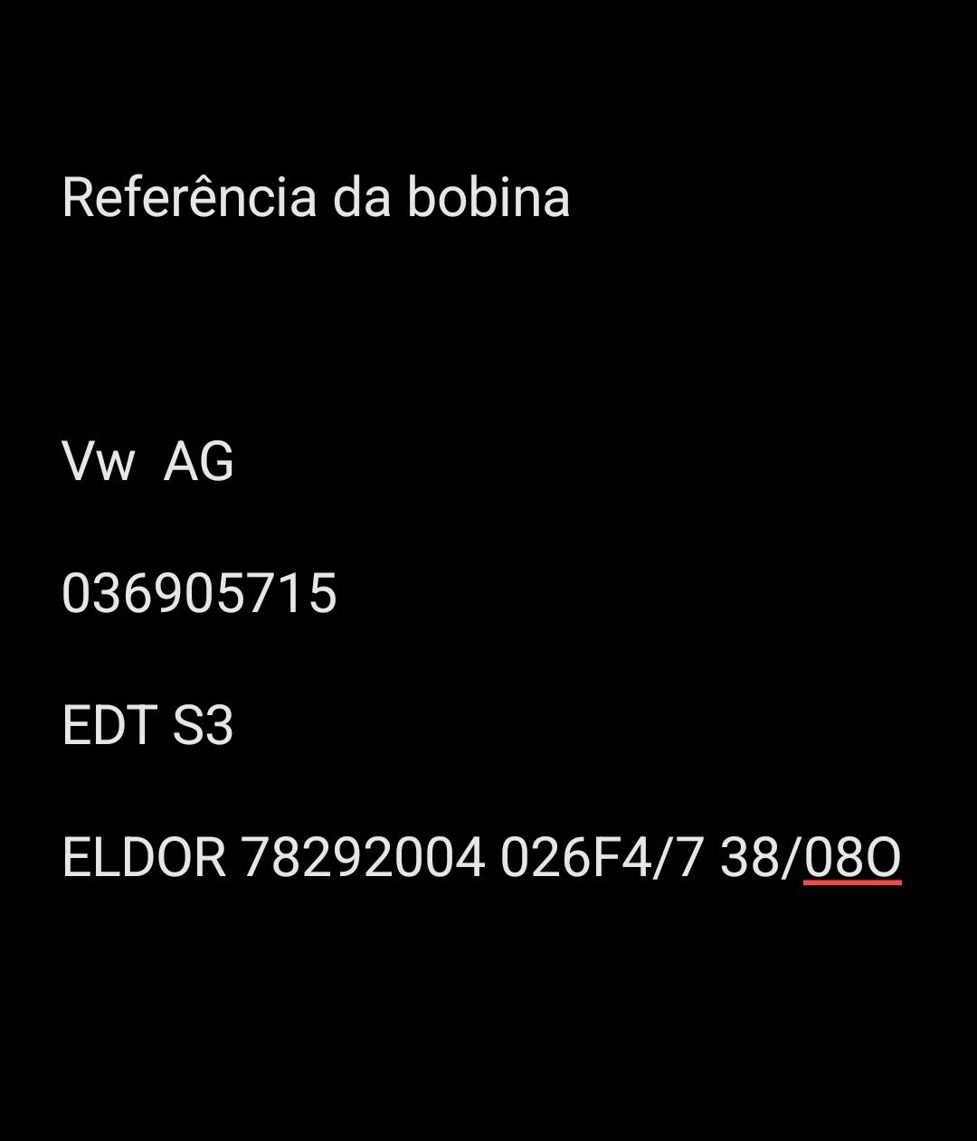 3 bobinas de origem