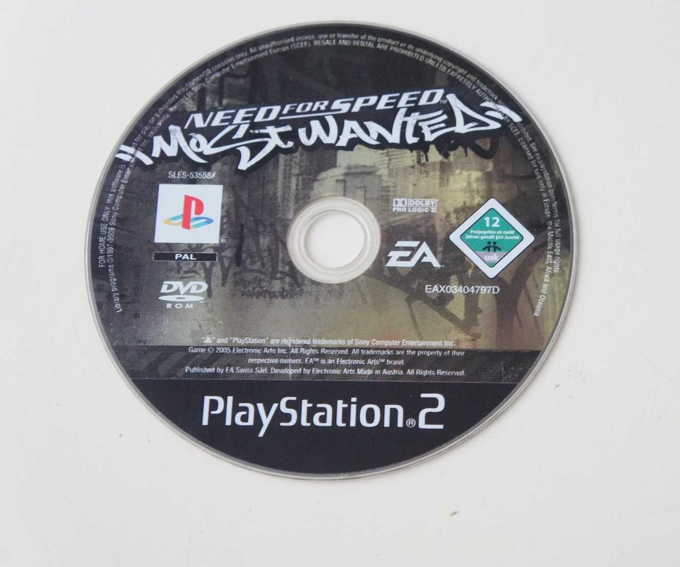 Gry PS2 NFS Most Wanted + JUICED 2