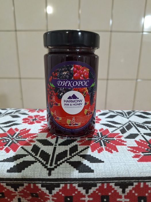 Джем із брусниці та вишні 400г