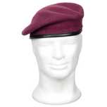 beret wojskowy tłoczony mfh bordowy 60 cm
