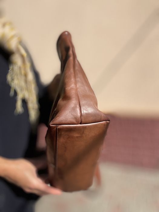 Torresi lucio велика шкіряна сумка шопер вінтаж коричнева